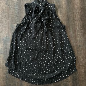 Free People size xs womens sleeveless, tie neck dressy top